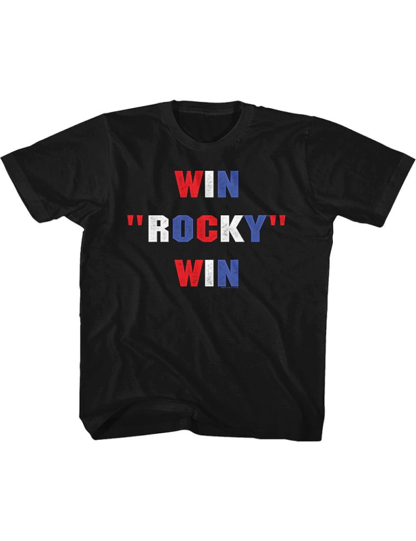 Rockinstone - T-shirt Camiseta Juventude Win Rocky Win