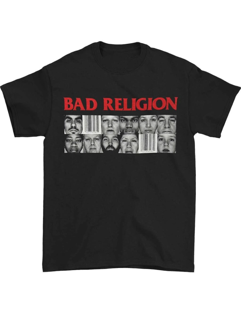 Rockinstone - T-shirt Camiseta de corrida cinza Bad Religion