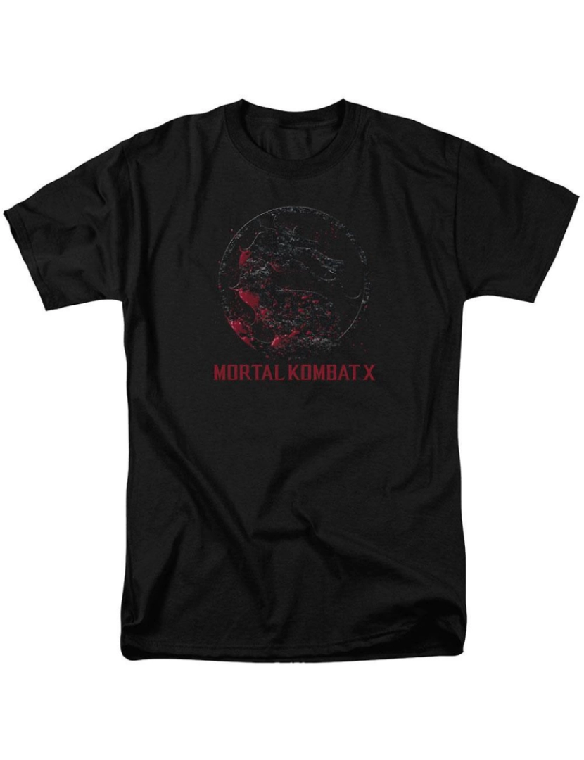 Rockinstone - T-shirt Mortal Kombat X Selo Sangrento Adulto