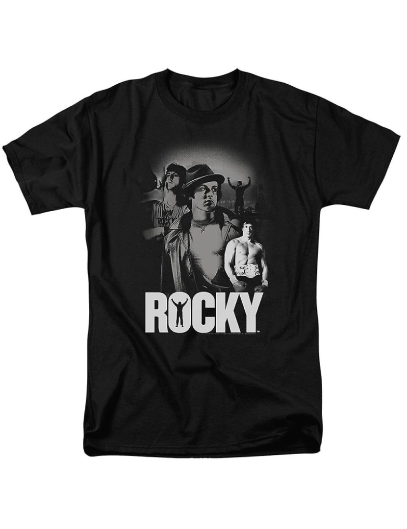 Rockinstone - T-shirt Colagem de Garanhão Italiano Rocky