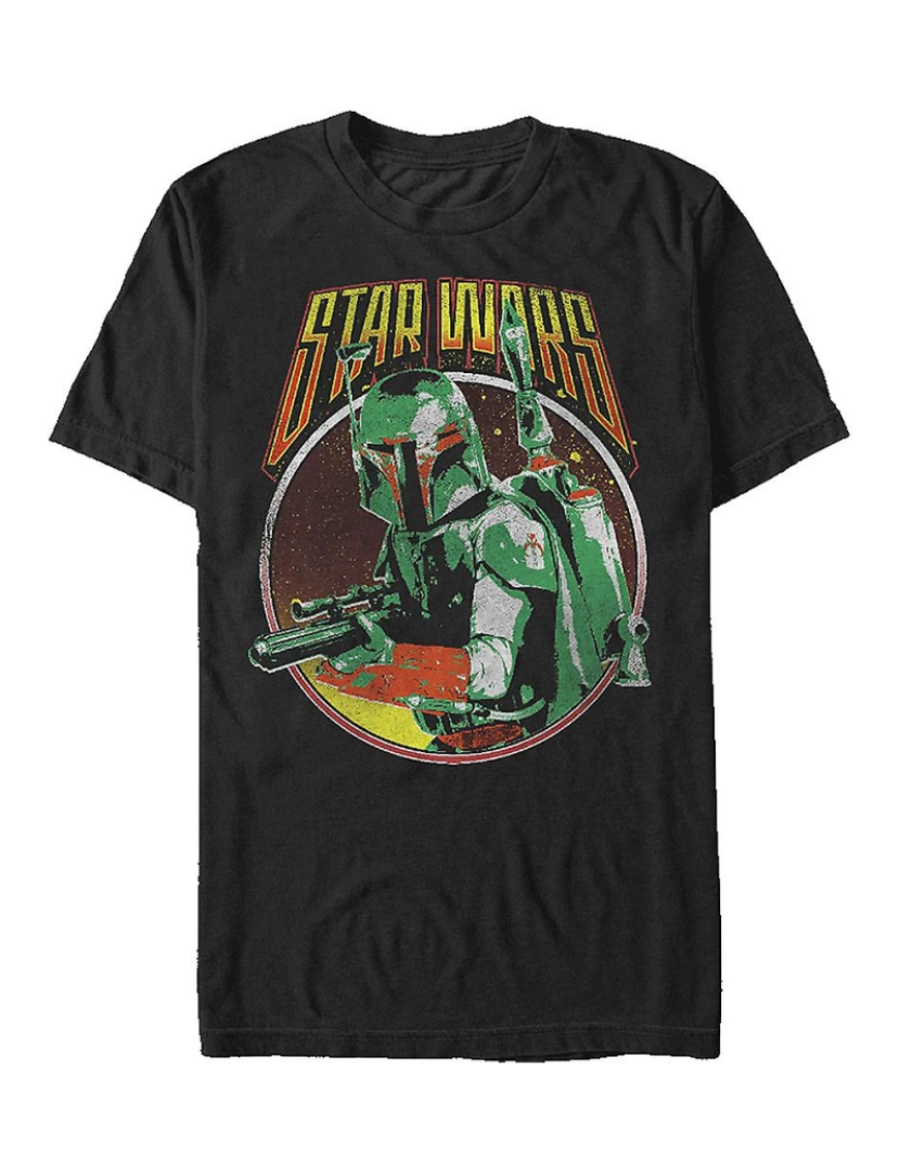 Rockinstone - T-shirt Boba Fett retrô Guerra nas Estrelas