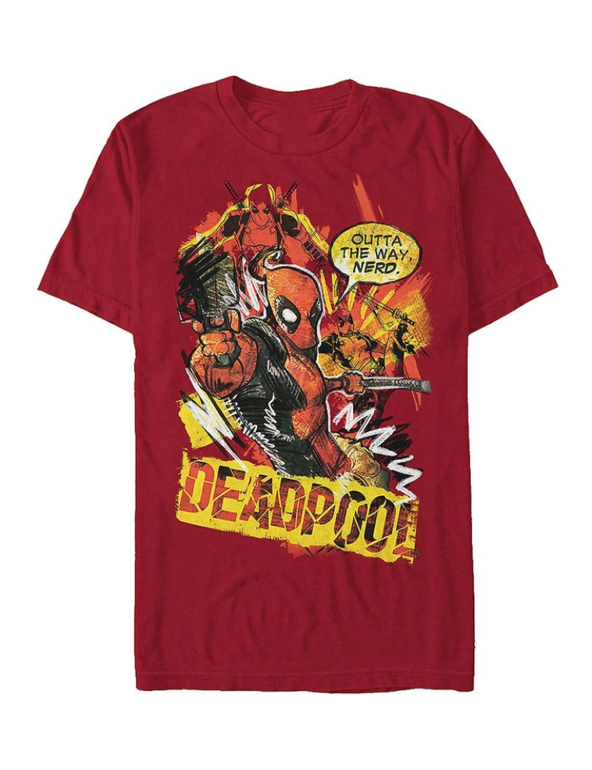 Rockinstone - T-shirt Fora do Caminho Nerd Deadpool