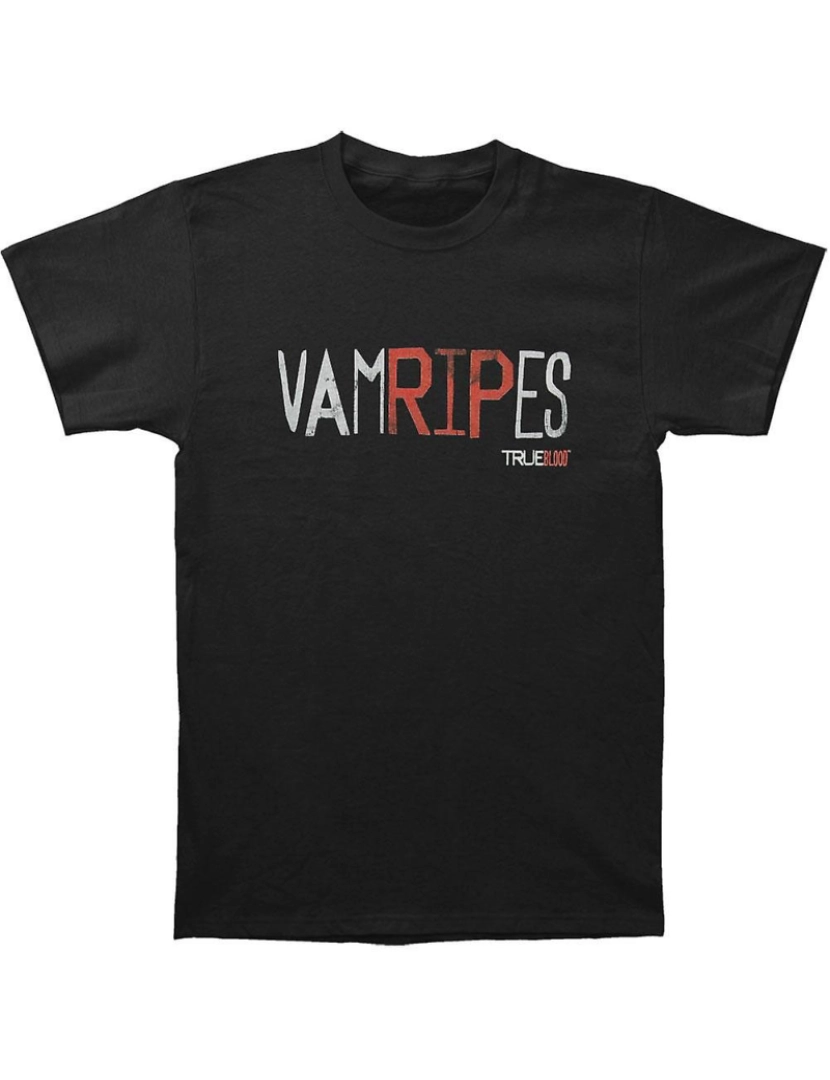 Rockinstone - T-shirt Rasgo de Vampiros de Sangue Verdadeiro