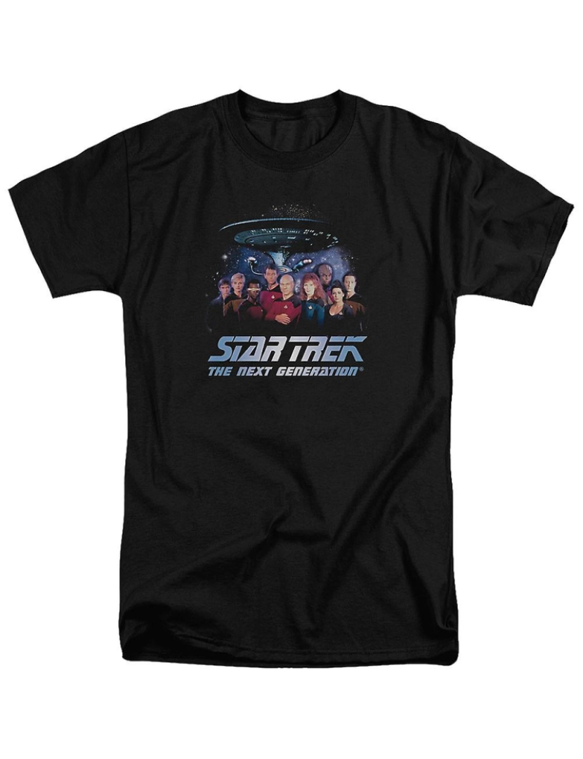 Rockinstone - T-shirt Elenco de Star Trek, a próxima geração