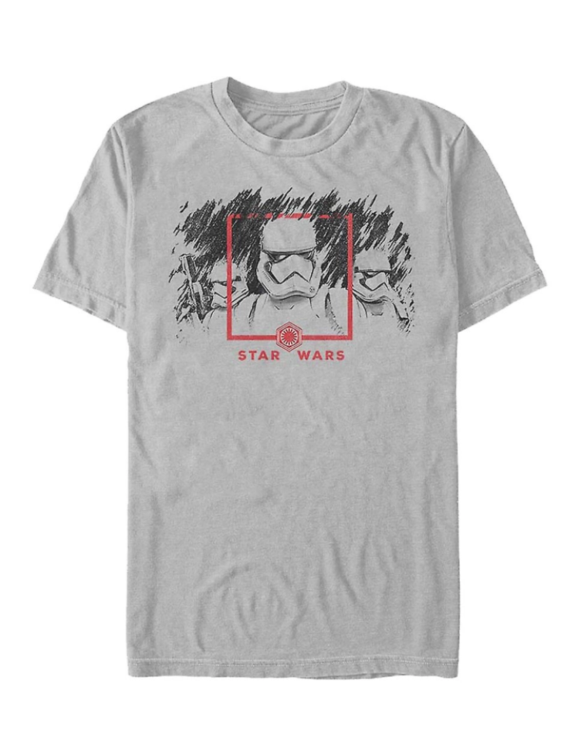 Rockinstone - T-shirt Esboço de Stormtroopers Guerra nas Estrelas