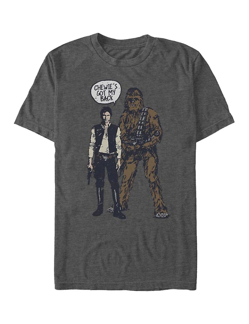 imagem de T-shirt Chewie me protege Star Wars1