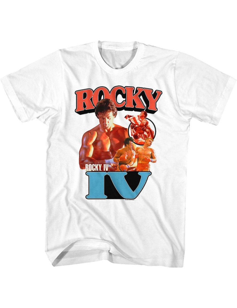 Rockinstone - T-shirt Colagem Rocky IV