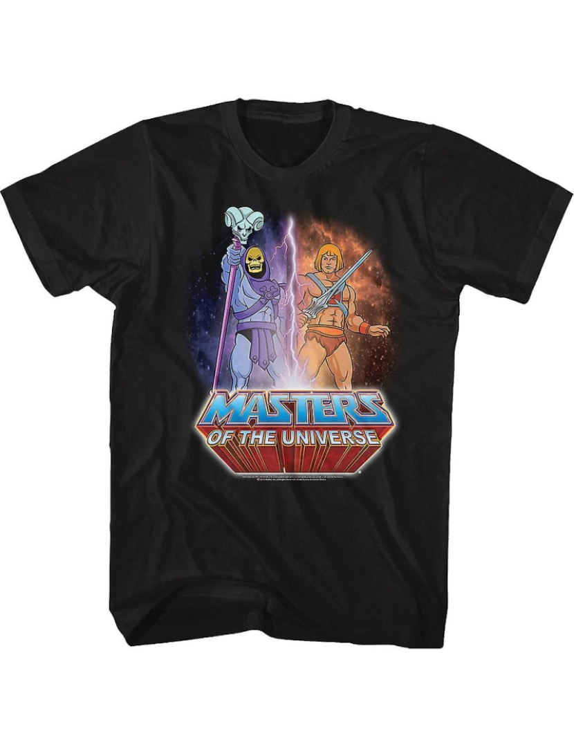 Rockinstone - T-shirt Esqueleto vs He-Man Mestres do Universo