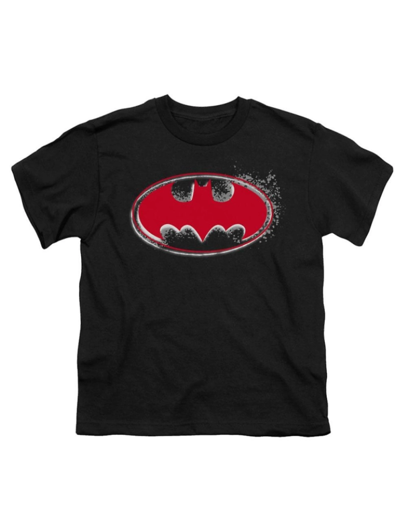 Rockinstone - T-shirt Batman Hardcore Noir Bat Logo Juventude