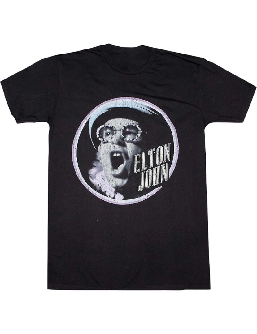 Rockinstone - T-shirt Elton John angustiado