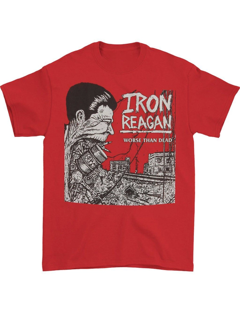 Rockinstone - T-shirt Ferro Reagan pior que morto