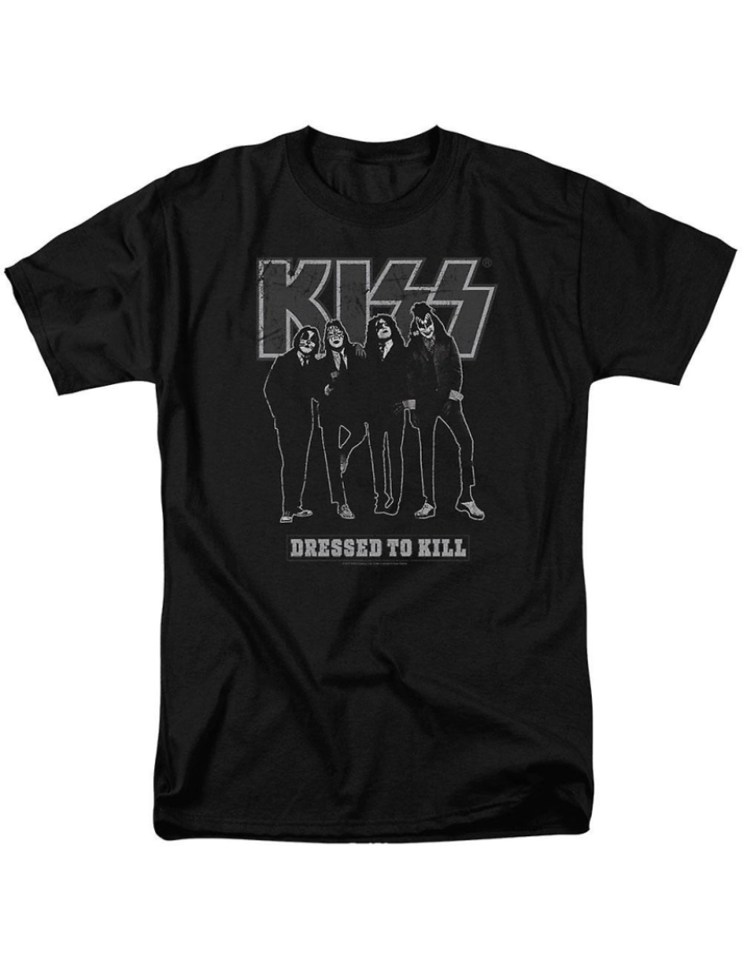 Rockinstone - T-shirt KISS vestido para matar adulto