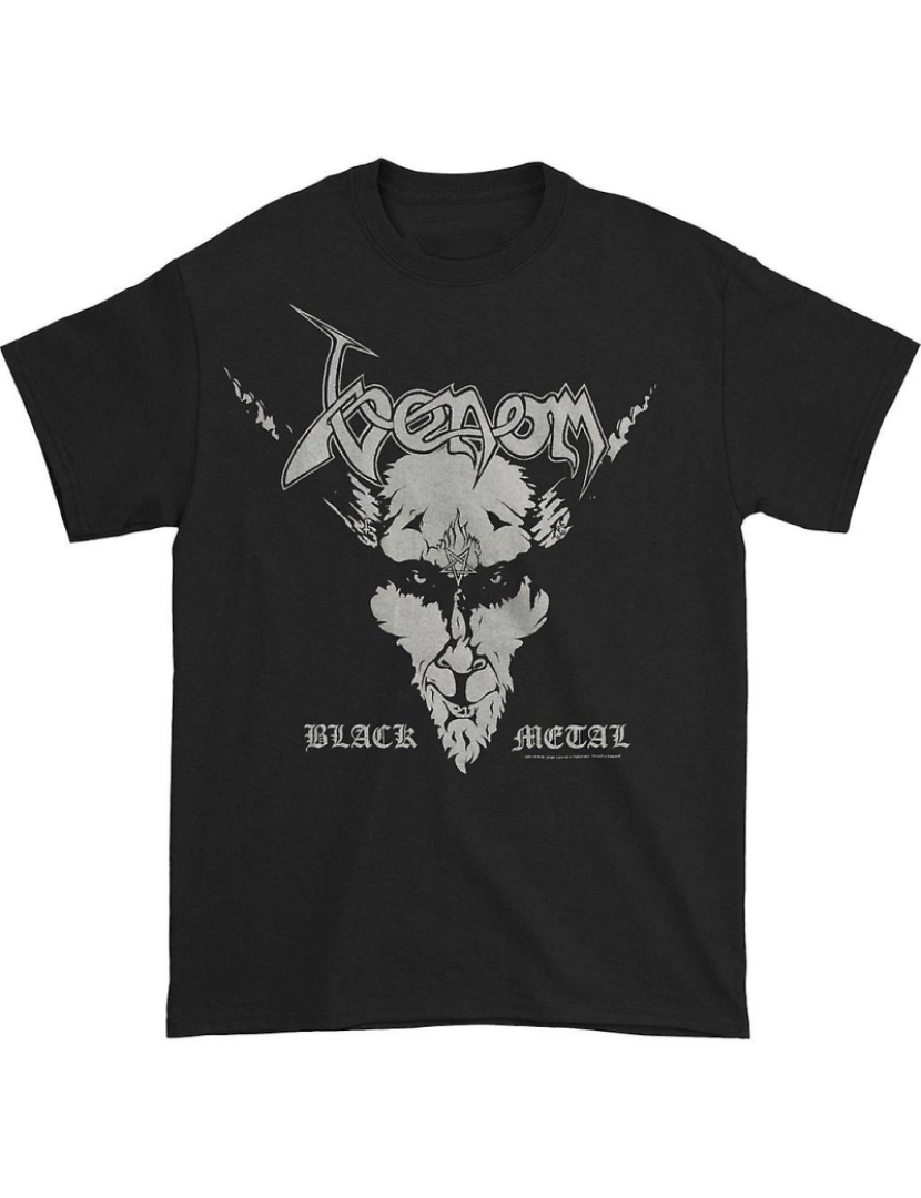 Rockinstone - T-shirt Letra Venom Black Metal/Possessed