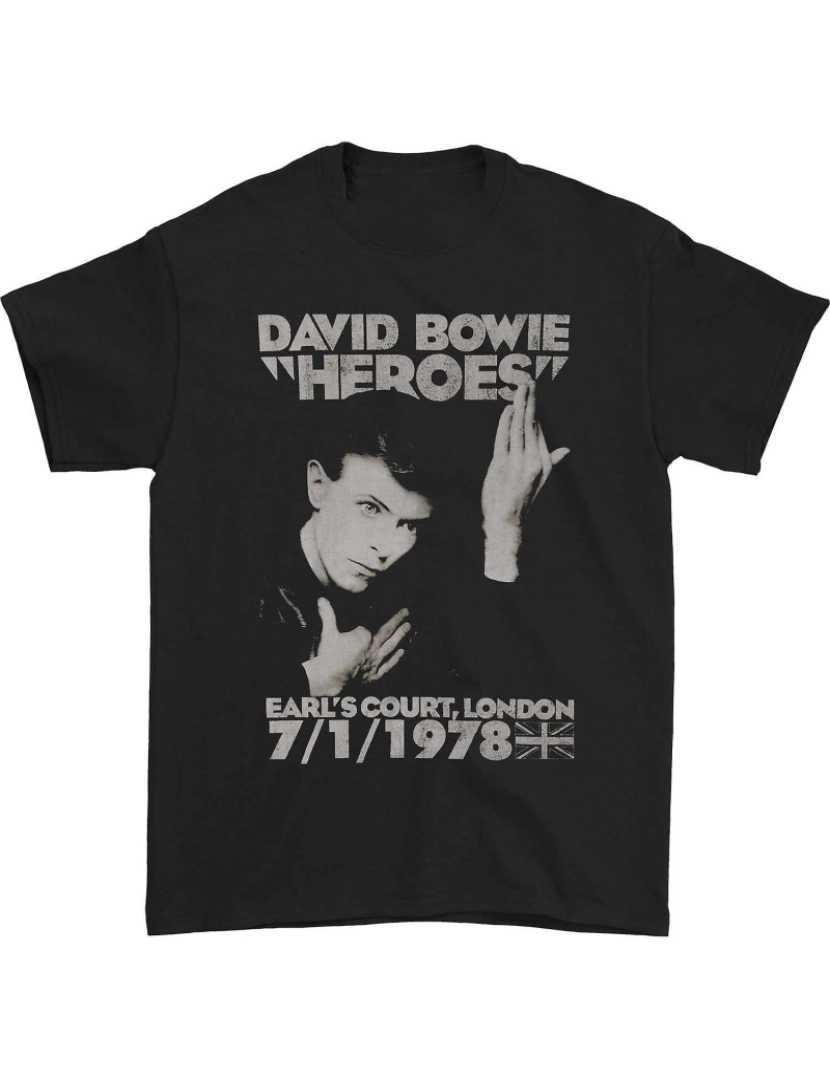 Rockinstone - T-shirt David Bowie Heróis Earls Court