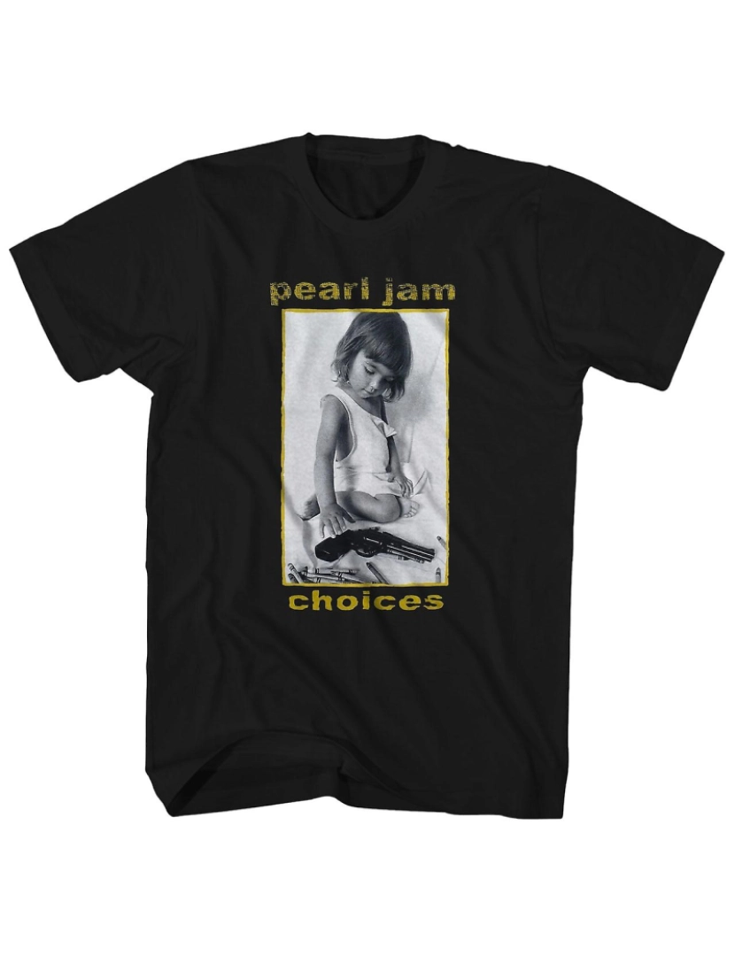 Rockinstone - T-shirt Pearl Jam Camiseta Infantil Prefere Crayons