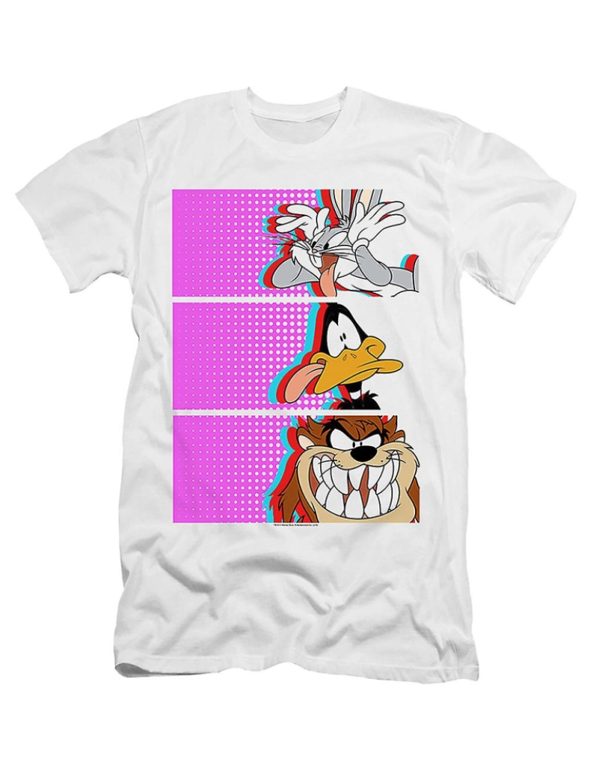 Rockinstone - T-shirt Pernalonga Patolino Diabo da Tasmânia Looney Tunes