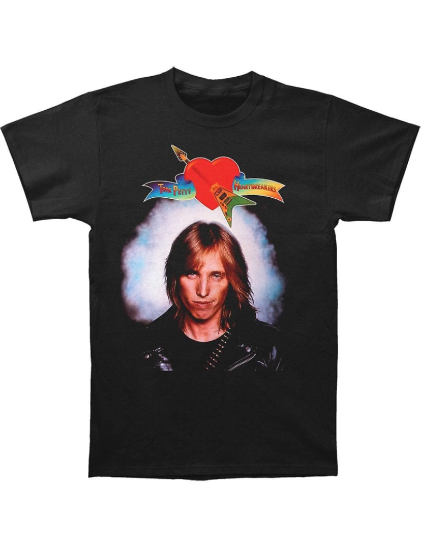 Rockinstone - T-shirt Tom Petty Guitarra Coração