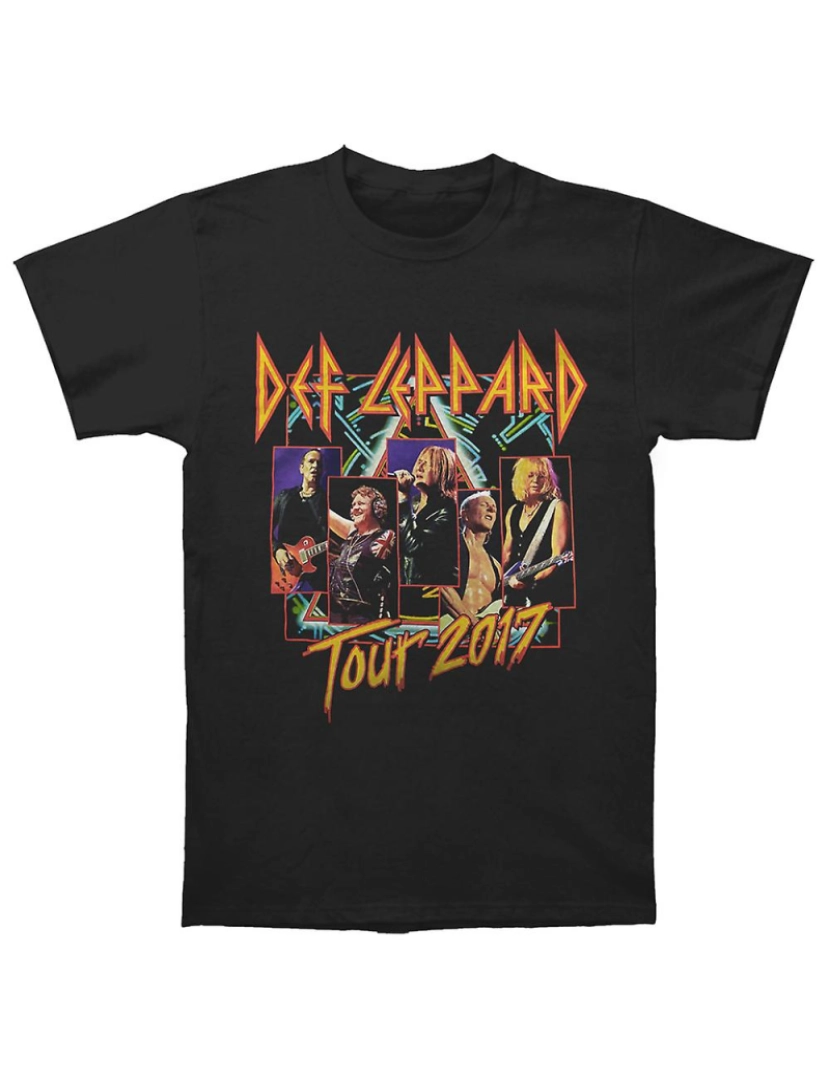 Rockinstone - T-shirt Tour de tiros ao vivo do Def Leppard