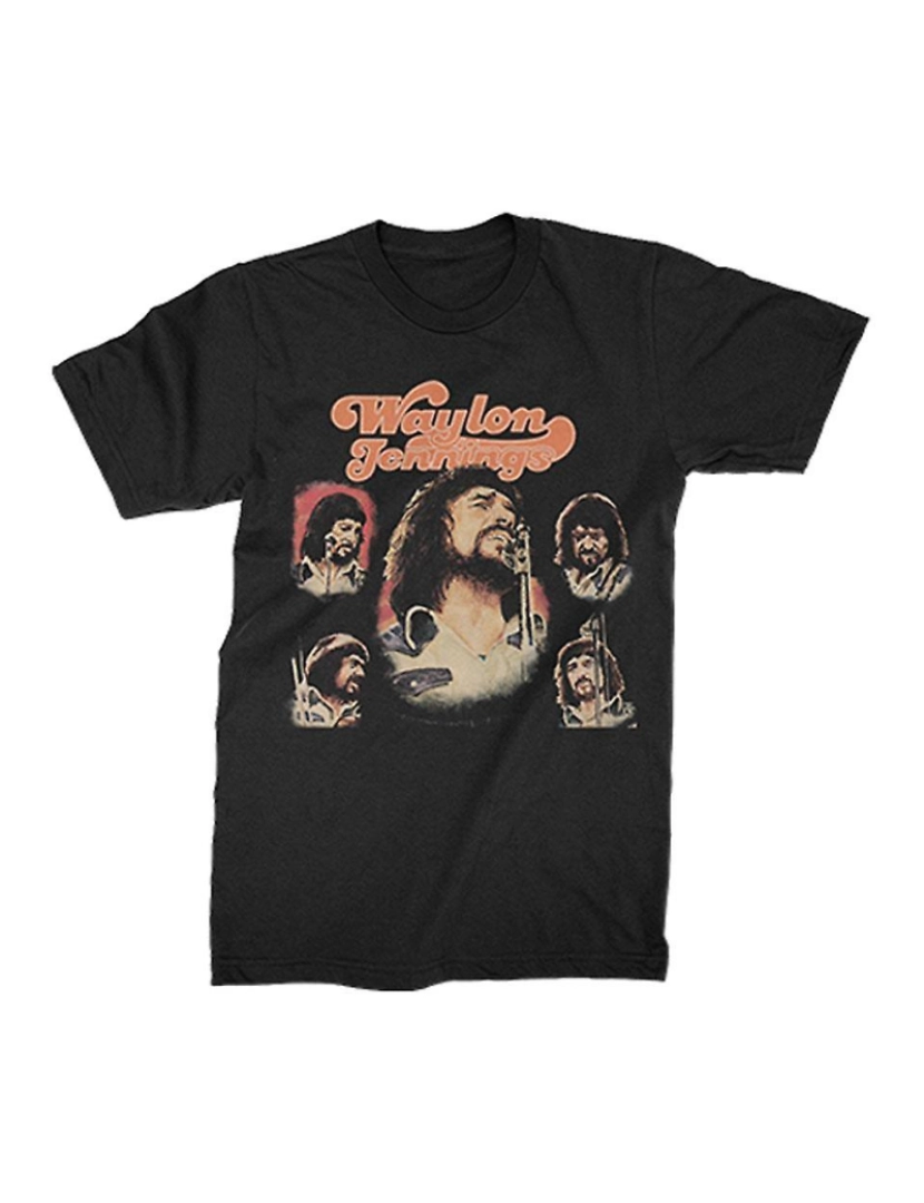 Rockinstone - T-shirt Camiseta Waylon Jennings Texas 74