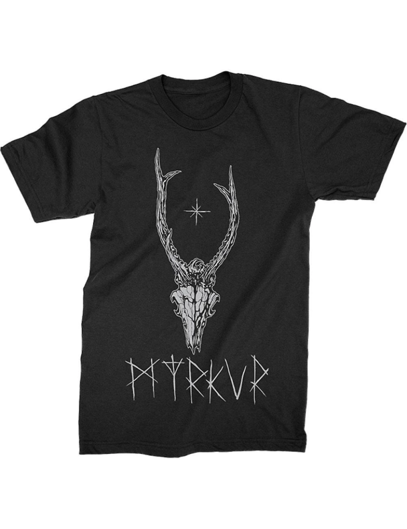 imagem de T-shirt Camiseta com caveira de cervo Myrkur1