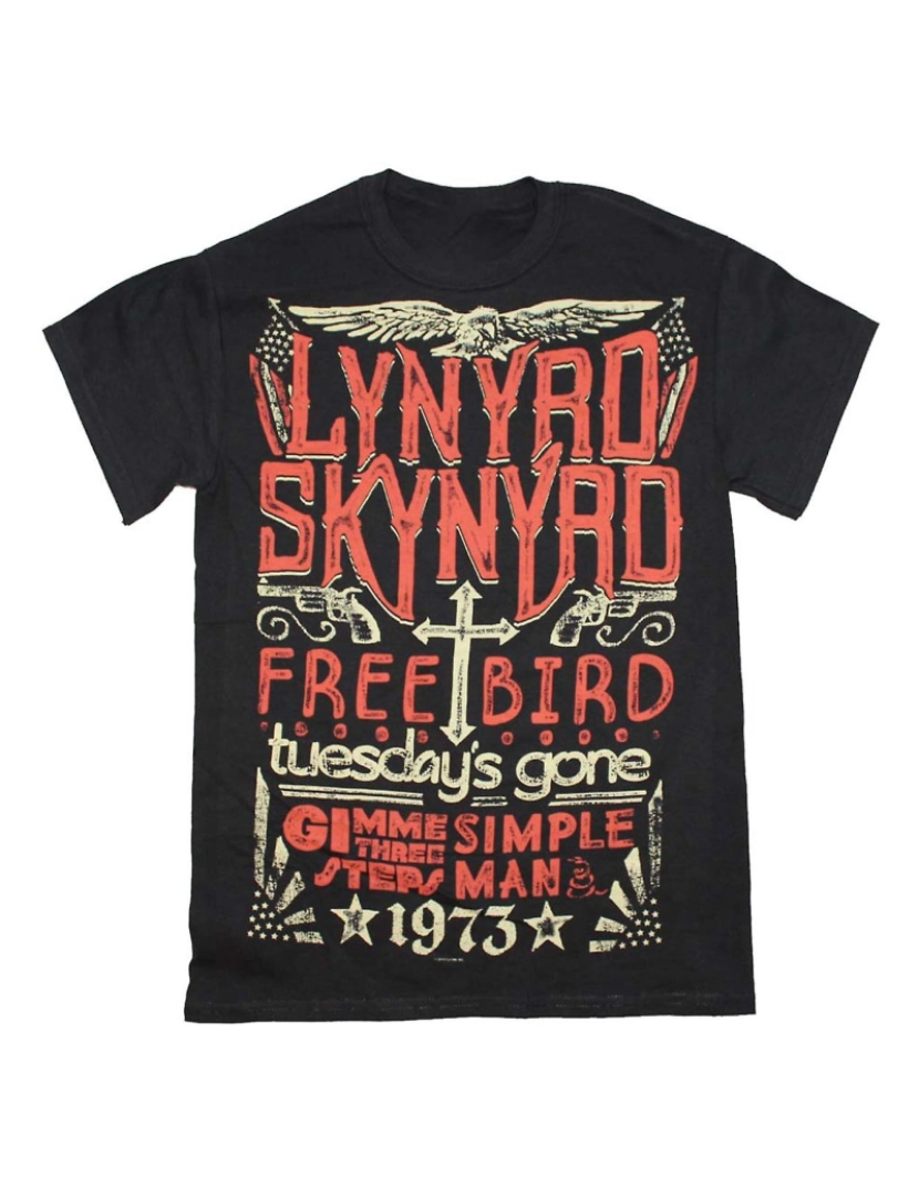 Rockinstone - T-shirt Lynyrd Skynyrd Lynyrd Skynyrd sucessos de 1973