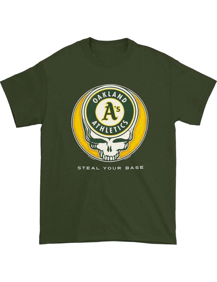 Rockinstone - T-shirt Grateful Dead Oakland Athletics rouba sua base