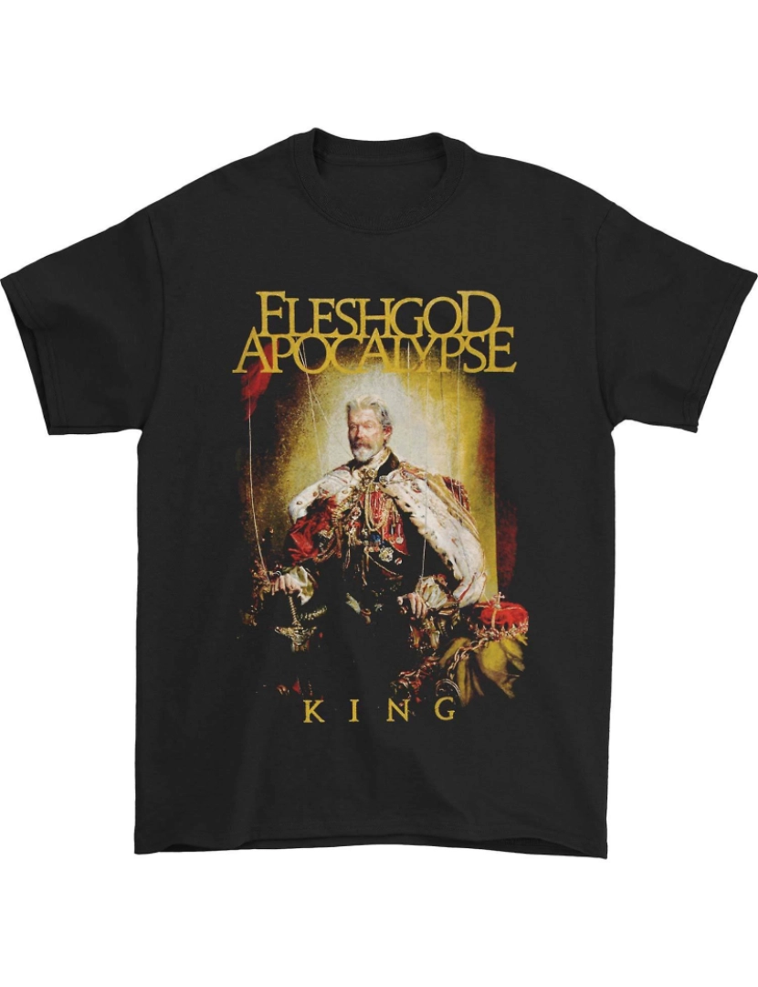 Rockinstone - T-shirt Excursão Fleshgod Apocalipse Rei 2016