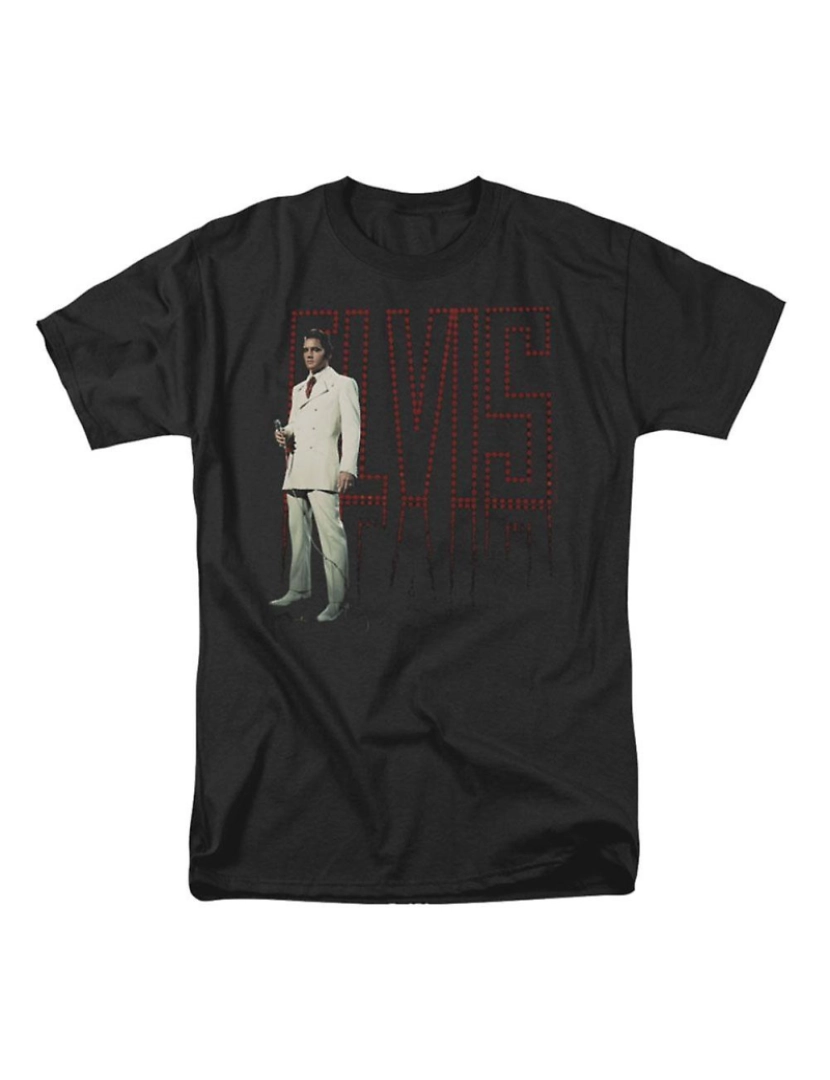 Rockinstone - T-shirt Elvis Presley Terno Branco