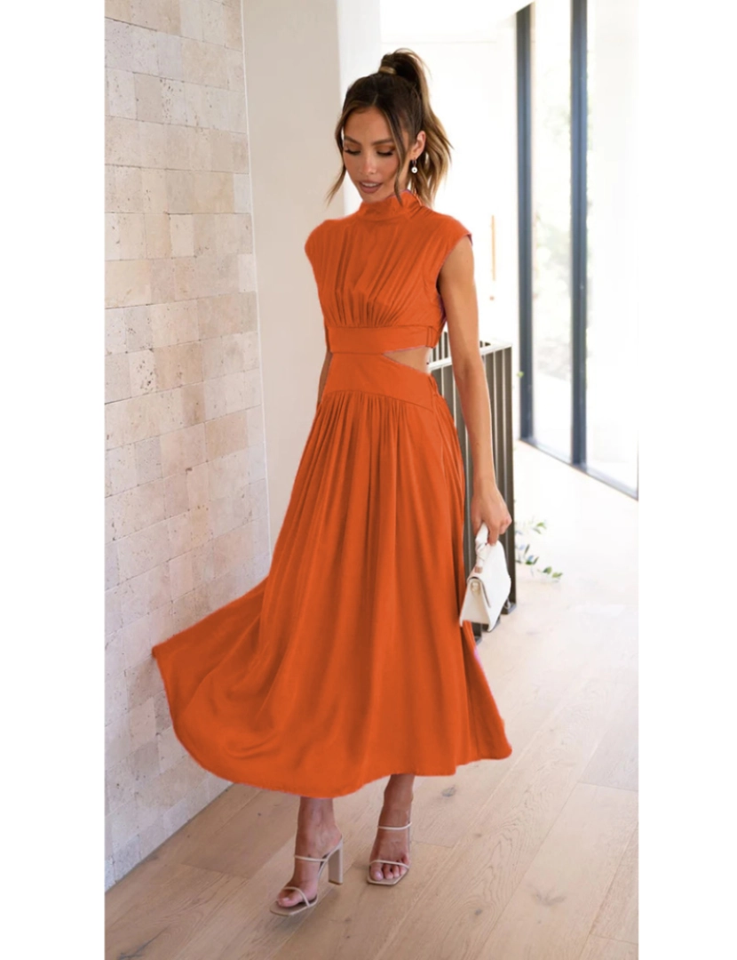 Emma Way - Vestido de Senhora Laranja