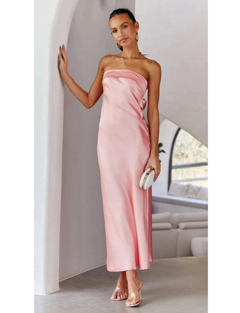 Emma Way - Vestido de Senhora Rosa claro