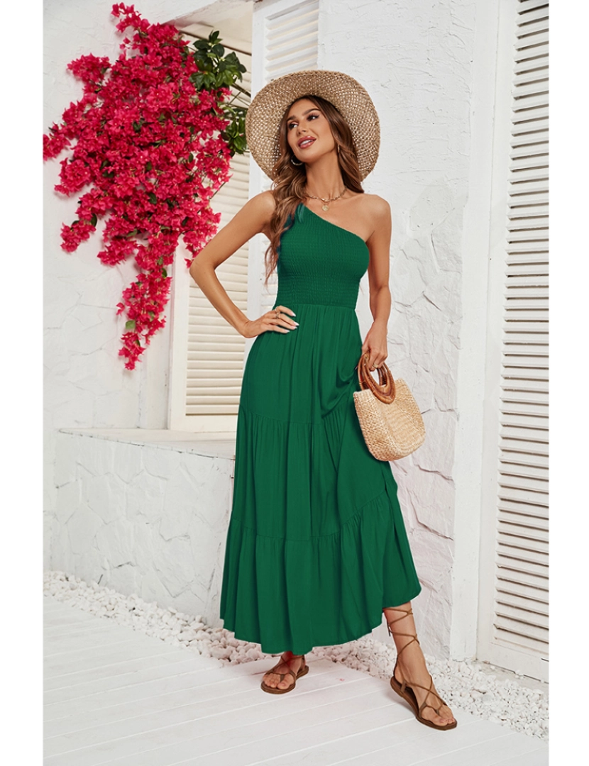 Amina Glam - Vestido de Senhora Verde