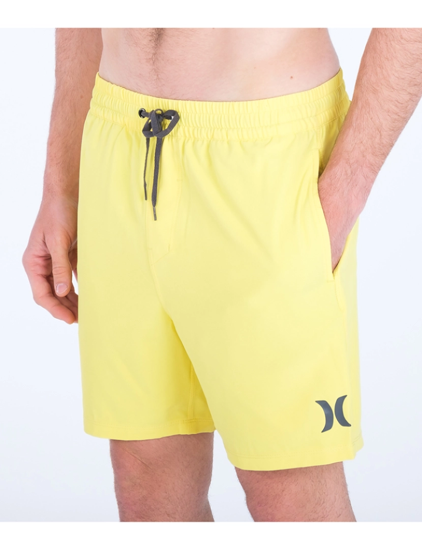 Hurley - Calções de Banho Homem One And Only Solid Volley 17' Amarelo Post