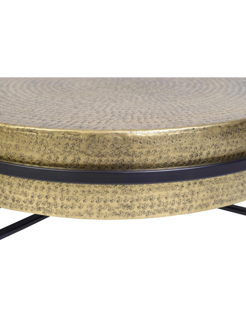 imagem de Mesa De Centro Com Tampo Em Bronze E Pés Em Metal Preto Negro.Giner Y Colomer.37X82X823