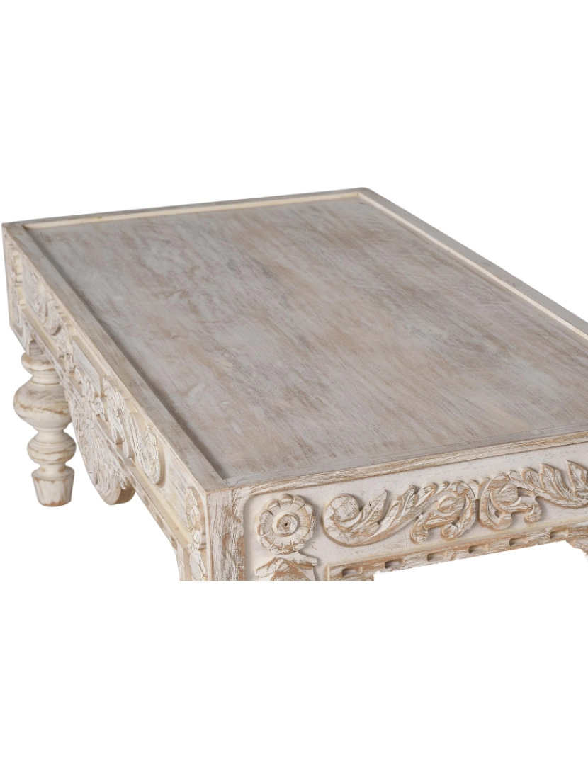 imagem de Mesa De Centro Mango Wood Blanco.Giner Y Colomer.46X60X1102