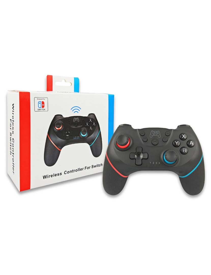 imagem de Controlador de jogo sem fio Nintendo Switch Pro Bluetooth dupla vibração Turbo Power3