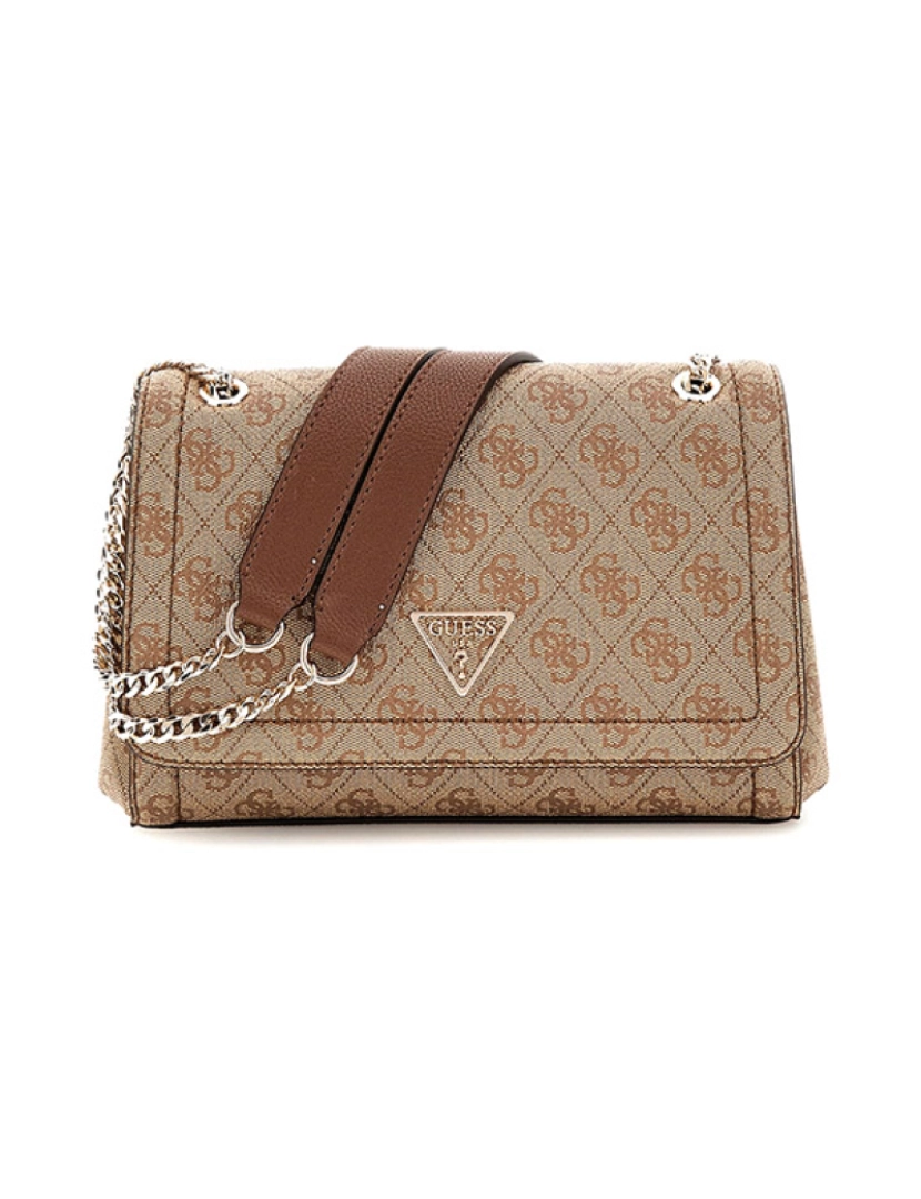 Guess - Bolsa tiracolo Latte/Castanho de Mulher