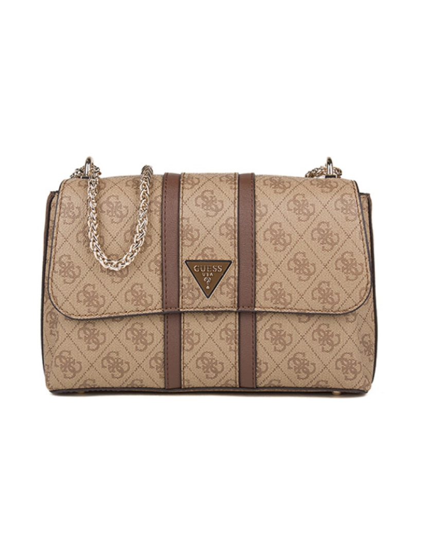 Guess - Bolsa tiracolo Latte/Castanho de Mulher