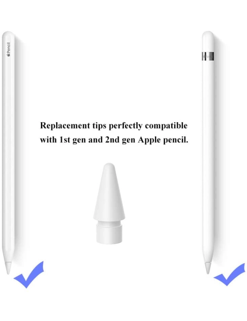 imagem de Cabeça de reposição para Apple Pencil 1 e 2 Branco6