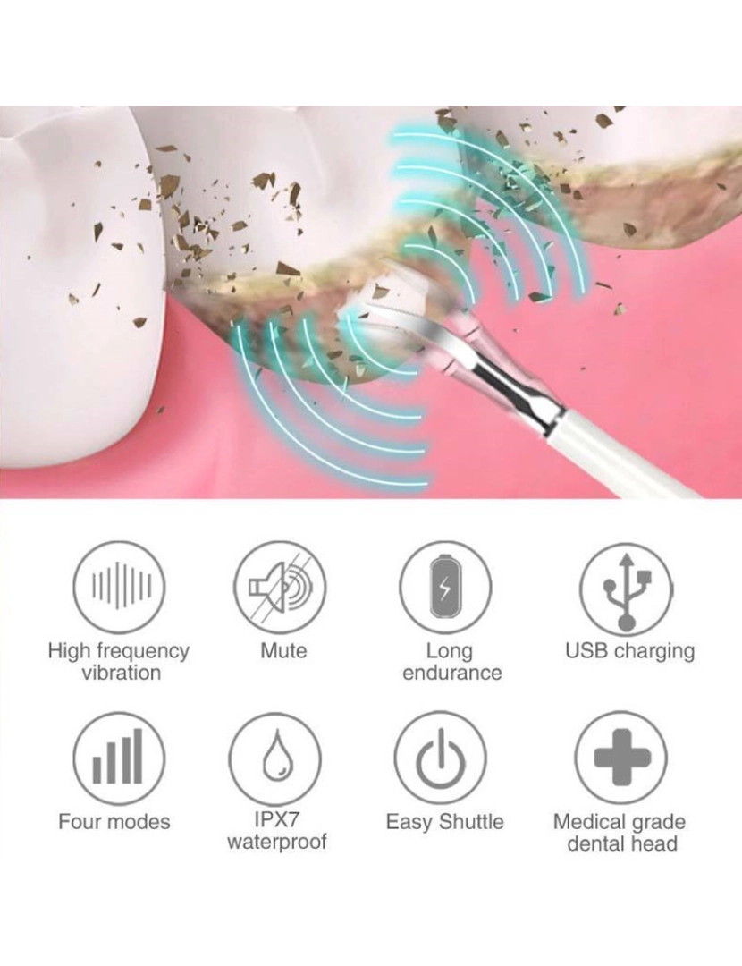 imagem de Escova de dentes elétrica com removedor de tártaro White8