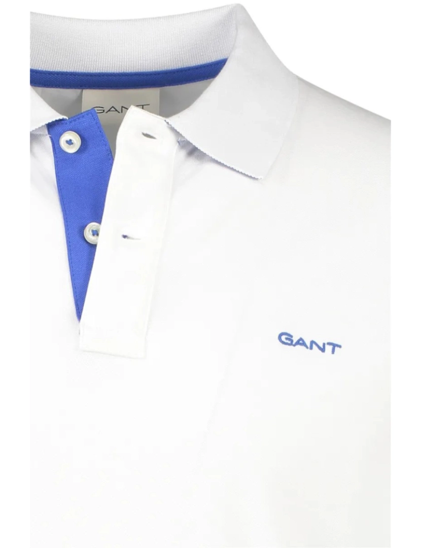 imagem de Gant Regular Fit Contrast Pique Rugger Polo Branco4