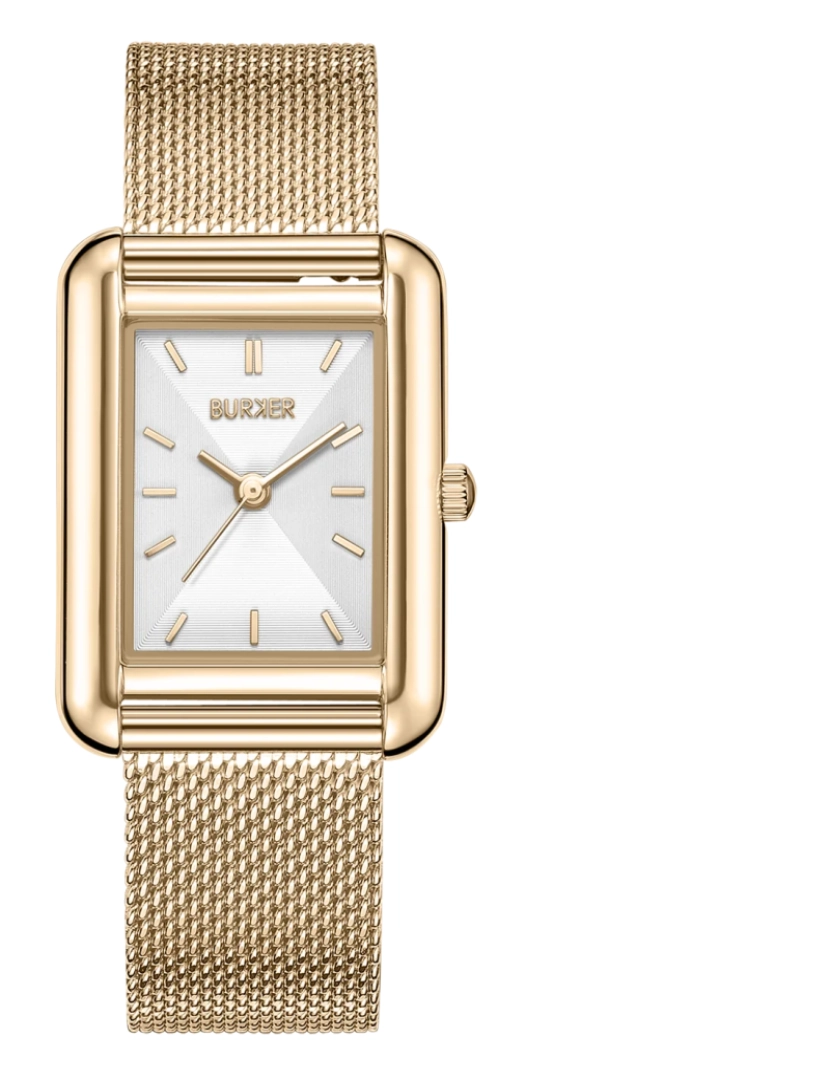 Burker - Mulheres Assista Olivia Gold White Mesh