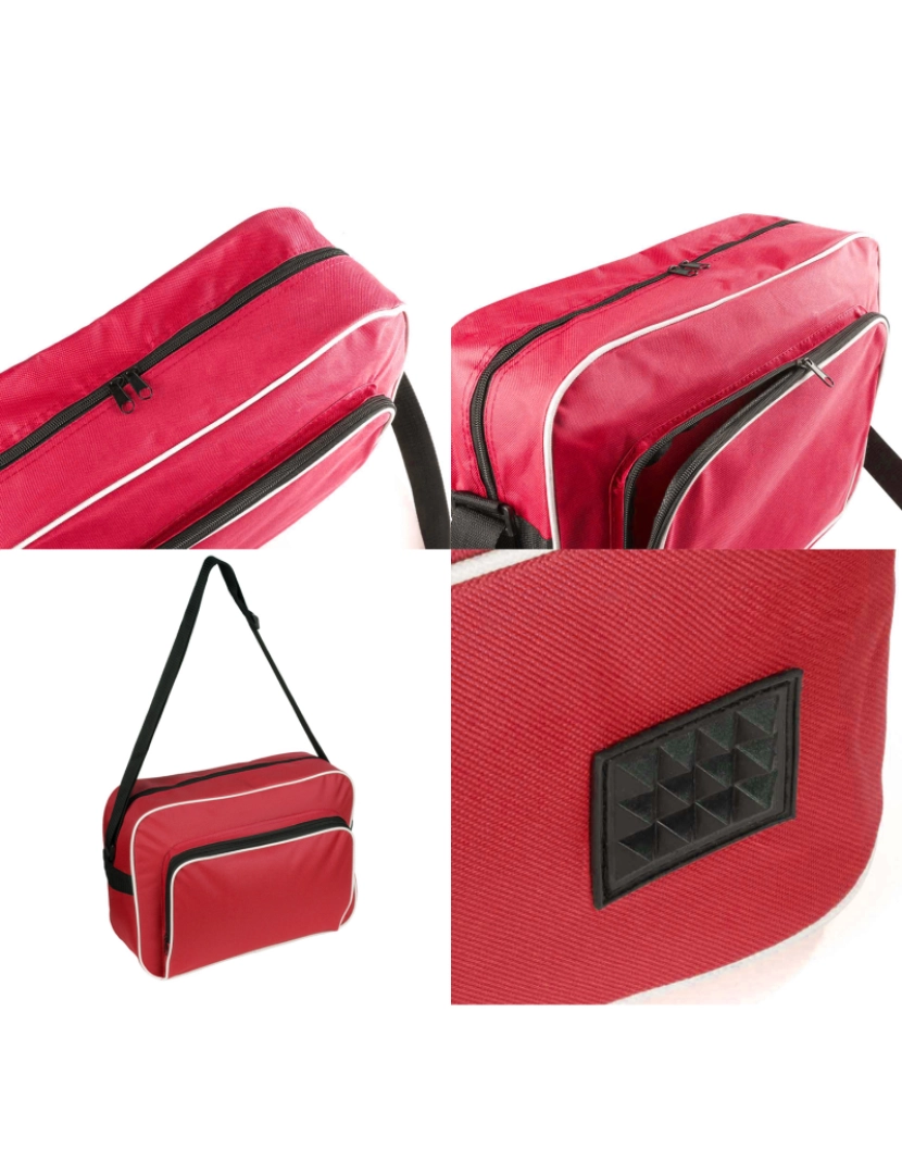 imagem de DAM Bolsa de ombro  Curcox. 40x29x13cm. cor vermelha2