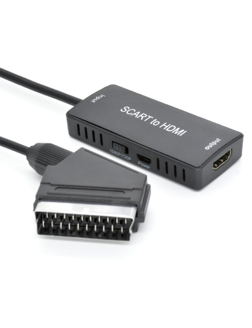 Inf - Adaptador conversor Scart para HDMI 1080P