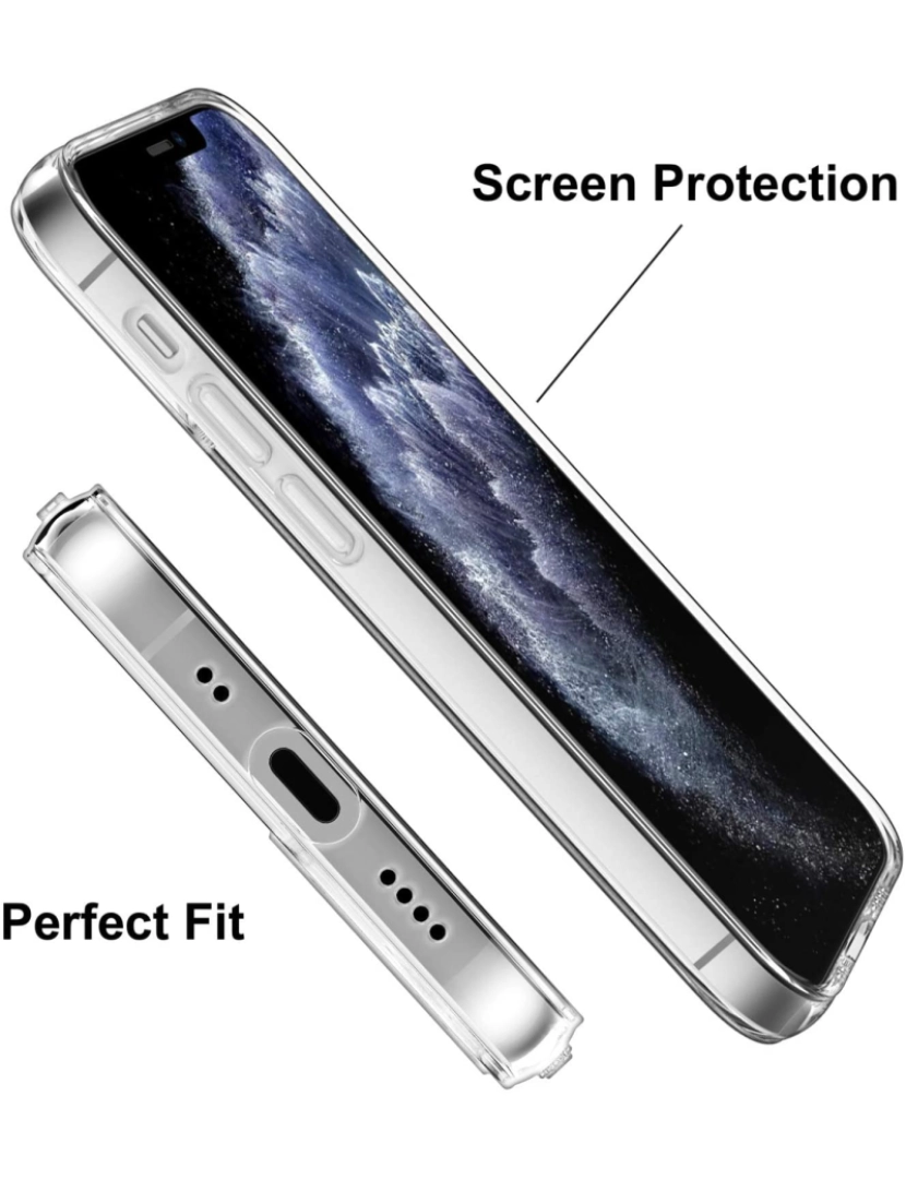 imagem de iPhone 13 deve TPU transparente6