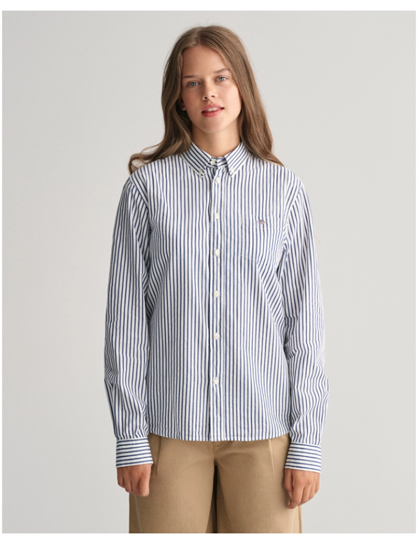 Gant - Camisa de Adolescente Azul