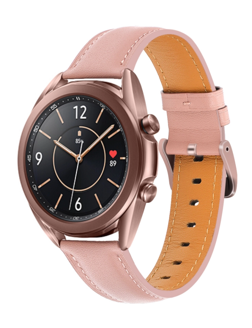 imagem de Pulseira de couro para Samsung Galaxy Watch 3 Pink1