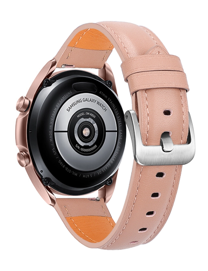 imagem de Pulseira de couro para Samsung Galaxy Watch 3 Pink3