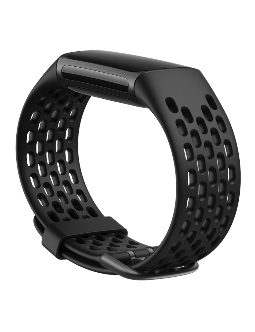 Inf - Fitbit Charge 5 pulseira esporte silicone Preto