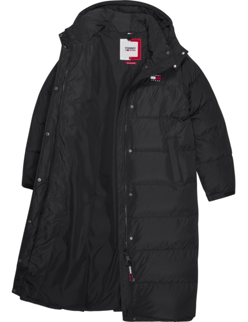 imagem de Tommy Jeans Alaska Long Puffer Jacket Negro3