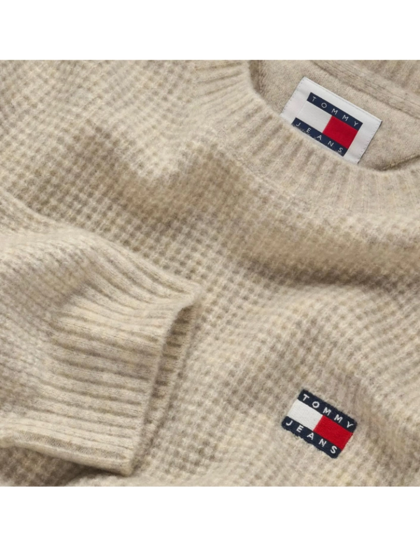 imagem de Tommy Jeans Waffle Sweater Azul4